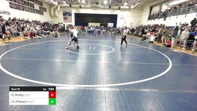 132 lbs Quarterfinal - Gavin Ripley, Oceanside vs Owen Pilsbury, Windham/GNG/Westbrook