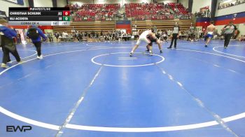 190 lbs Consi Of 4 - Christian Schunk, Jenks vs Eli Acosta, Owasso High School