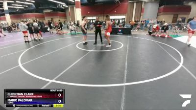 215 lbs Champ. Round 2 - Christian Clark, Cowboy/Cowgirl Wrestling Club vs Mario Palomar, Texas