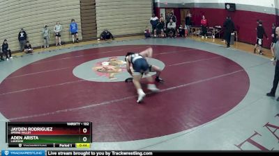 132 lbs Cons. Round 5 - Jayden Rodriguez, Spring Valley vs Aden Arista, Lakeside