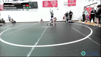 75 lbs Semifinal - Barrett Jones, Weatherford Youth Wrestling vs Easton Rutledge, Choctaw Ironman