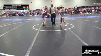 115 lbs Semifinal - Calla Hardison, Cougar Kids vs Yessenia Castro, Dodge City Wrestling Academy