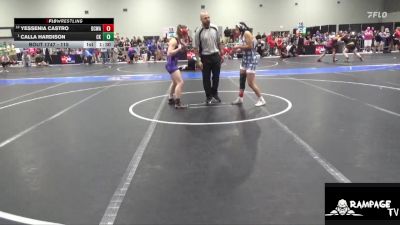 115 lbs Semifinal - Calla Hardison, Cougar Kids vs Yessenia Castro, Dodge City Wrestling Academy