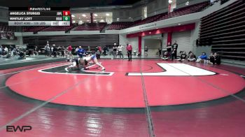 125 lbs Final - Ansley Steinbach, Wyandotte HS Girls vs Yara Alghazali, Oologah