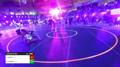 130 lbs Consi Of 16 #2 - Justin Alma, Chain Wrestling vs Kobe Lemer, ReZults Wrestling