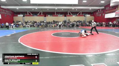 177 lbs Cons. Round 2 - Jonathan Bartnicki, Novato High School vs Dailyn Wallace, Fortuna High School