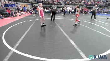 70 lbs Rr Rnd 1 - Mya Flying Out, Mustang Bronco Wrestling Club vs Paisleigh Carpenter, Choctaw Ironman Youth Wrestling