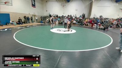 175B Semifinal - Nicholas Martinez, Natrona County vs Jasper Snyder, Wind River