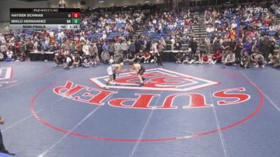 126 lbs Semifinal - Hayden Schwab, IA vs Miklo Hernandez, MN