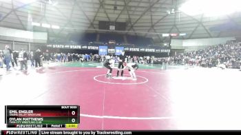 157 lbs Round 1 - Dylan Matthews, Twin City Wrestling Club vs Emil Engler, Yakima Valley Wrestling