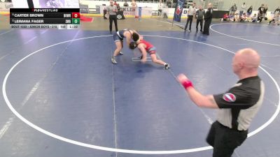 Junior Boys - 215 lbs Semis - Carter Brown, Bonhomme Wrestling vs Leimana Fager, Sanderson Wrestling Academy