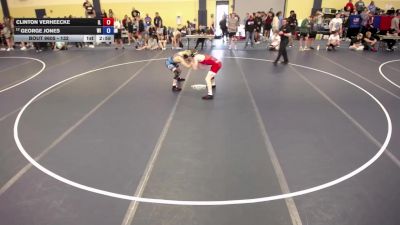 144 lbs Cons. Round 5 - Clinton VerHeecke, IL vs George Jones, WI