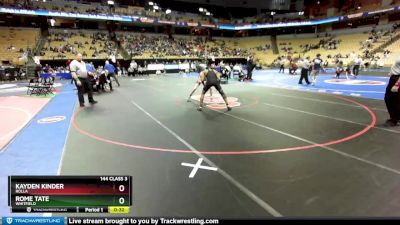 144 Class 3 lbs Cons. Semi - Kayden Kinder, Rolla vs Rome Tate, Whitfield