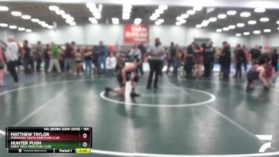 165 lbs Semifinal - Matthew Taylor, Powhatan Youth Wrestling Club vs Hunter Pugh, Great Neck Wrestling Club