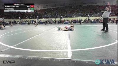 126 lbs Consi Of 8 #2 - Ronnie Lovelady, Noble Takedown Club vs Ty Purcell, Vinita Kids Wrestling