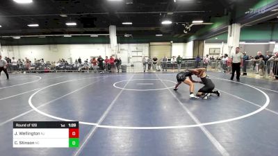 120 lbs Round Of 128 - Jaton Wellington, NJ vs Cameron Stinson, NC