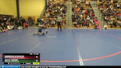 70 10U Champ. Round 1 - Harrison Schuelke, Berge Elite Wrestling Academy vs Bryce Heimer, Immortal Athletics WC