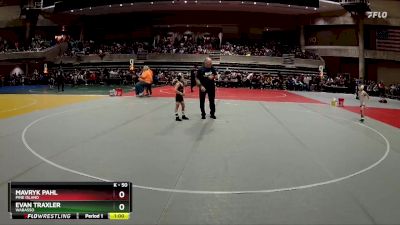 50 lbs Cons. Round 1 - Evan Traxler, Wabasso vs Mavryk Pahl, Pine Island