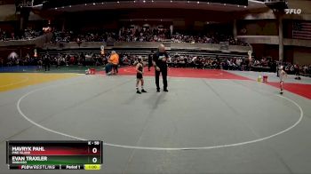 50 lbs Cons. Round 1 - Evan Traxler, Wabasso vs Mavryk Pahl, Pine Island