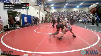 85 lbs Semifinal - Deacon Doerr, Coweta Tiger Wrestling vs Logan Cosby, Skiatook Youth Wrestling