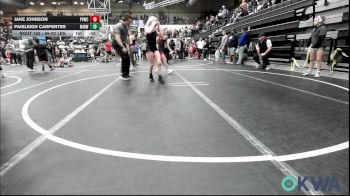 86-92 lbs 3rd Place - Jake Johnson, Pauls Valley Wrestling Club vs Paisleigh Carpenter, Midwest City Bombers Youth Wrestling Club