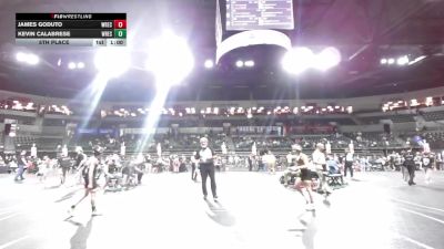 95 lbs 5th Place - James Goduto, Wrecking Crew Wrestling Academy vs Kevin Calabrese, Wrestling U