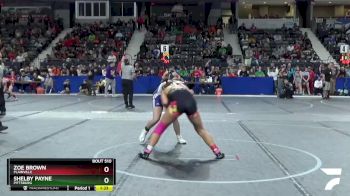 145 lbs Champ. Round 1 - Zoe Brown, Plainville vs Shelby Payne, Pittsburg