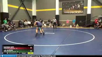 142 lbs Round 3 (6 Team) - Liz Oleson, Western Iowa Alpacas vs Kayden Sipp, Nebraska Vipers Red