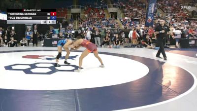 105 lbs 3rd Place Match - Christina Estrada, CA vs Eva Zimmerman, UT