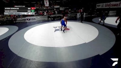 Cons. Round 3 - Ayden Gonzales, Wasco Wrestling Club vs David Griffith, Anderson High School Wrestling