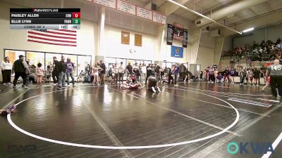 67 lbs Consi Of 4 - Paisley Allen, Caney Valley Wrestling vs Ellie Lynn, Pawhuska Elks Takedown