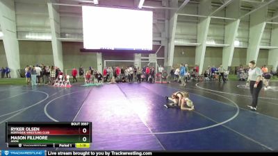 85 lbs Cons. Round 4 - Ryker Olsen, Northside Wrestling Club vs Mason Fillmore, Agon