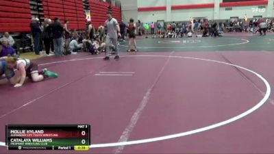 130 lbs 1st Place Match - Mollie Hyland, Alexander City Youth Wrestling vs Catalaya Williams, Piedmont Wrestling Club