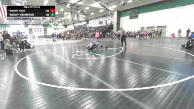 120 lbs Cons. Round 6 - Rocky Thompson, Open Mats vs Avery Rios, Lions Wrestling Academy