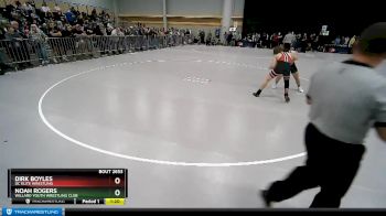 150 lbs Champ. Round 3 - Dirk Boyles, DC Elite Wrestling vs Noah Rogers, Willard Youth Wrestling Club