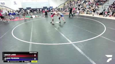 130 lbs Cons. Round 3 - Grace Laird, IL vs Alexis Pehrson, NE