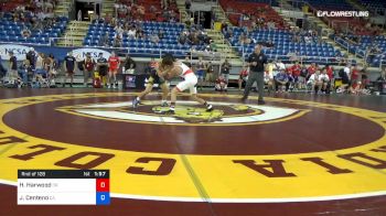 132 lbs Rnd Of 128 - Hunter Harwood, Oregon vs Jasper Centeno, California