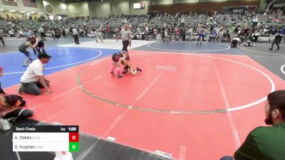 57 lbs Semifinal - Alley Oakes, Gladiator Wrestling vs Dakota Hughes, Argonaut Jr Mustangs