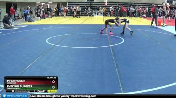 60 lbs Quarterfinal - Evelynn Burgess, Chippewa Elite vs Piper Moser, Wisconsin