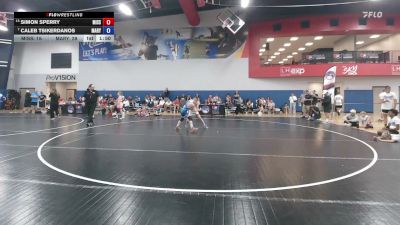 96 lbs Simon Sperry, Missouri vs Caleb Tsikerdanos, Maryland
