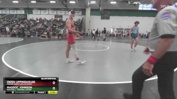 165 lbs Quarterfinal - Maddoc Johnson, Rockwall Training Center vs Owen Uppinghouse, Purler Wrestling Academy