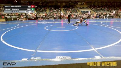 66 lbs 5th Place - Stella McCarther, Prodigy Elite Wrestling vs Paisley Grinder, SMWC Wolfpack