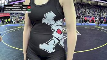 Girls-125 lbs 7th Place Match - Makayla Perdue-daniels, Warren Mott H.s. Girls vs Madisyn Harrison, Marcellus Hs Girls