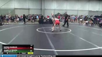 127 lbs Placement Matches (8 Team) - Alyssa Randles, Idaho vs Isabella DeVito, Pennsylvania Red