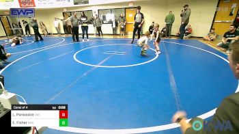 45 lbs Consi Of 4 - Lane Pankaskie, Claremore Wrestling Club vs Ezra Fisher, Salina Wrestling Club