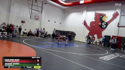 140 lbs Quarterfinal - Maddie Marsh, Red Cobra WA vs Hadleigh Row, Harrison Highschool