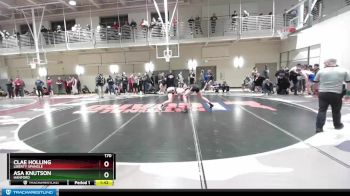 170 lbs Cons. Round 4 - Clae Holling, Liberty Spangle vs Asa Knutson, Hanford