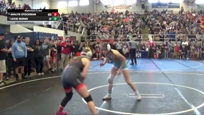 117 lbs Quarterfinal - Avalyn Stockman, Northridge vs Lexie Burns, Greenfield Youth