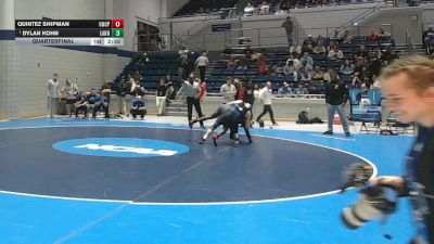 184 lbs Quarterfinal - Dylan Kohn, Lander vs Quintez Shipman, UNC Pembroke