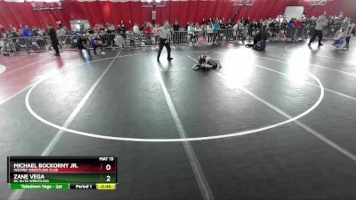 56 lbs Cons. Round 2 - Michael Bockorny Jr., Westby Wrestling Club vs Zane Vega, DC Elite Wrestling